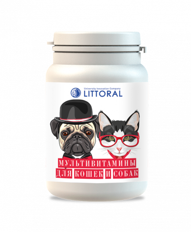 Мультивитамины для кошек и собак, 80 таблеток