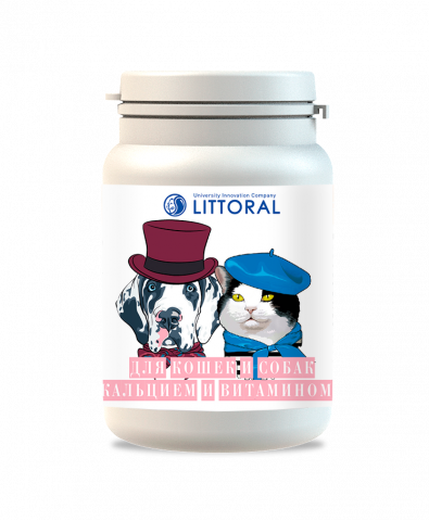 Витаминное лакомство для кошек и собак с кальцием и витамином Д3